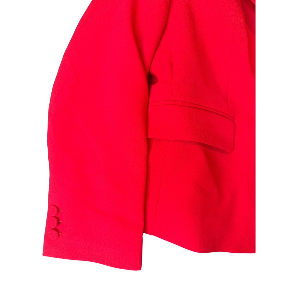 J.Crew Womens Red Two-Button Blazer Jacket CG368 Size 12P Petite New - Picture 3 of 11